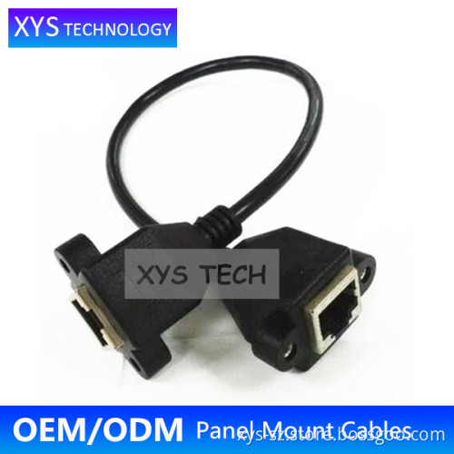 Alibaba Supplier Cat5e Network Cable RJ45 female to female Panel Mount/